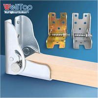 WELLTOP nouveautés charnières de quincaillerie de meubles argent 90 degrés autobloquant pieds de table extension de chaise pieds pliants
