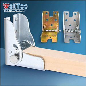 WELLTOP yeni gelenler mobilya donanım menteşeler gümüş <span class=keywords><strong>90</strong></span> derece kendinden kilitleme masa ayakları sandalye uzatma kat ayaklar - Product Image 5