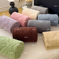 Plaid Sherpa Oekotex OEM à motif floral gaufré, super doux et chaud, double face en polaire épaisse, pour lit et canapé