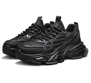 Chaussures de sport décontractées pour hommes, nouvelle collection printemps, respirantes, en maille, à lacets, tendance, polyvalentes, à semelle épaisse, rehaussantes, style papa - Product Image 6