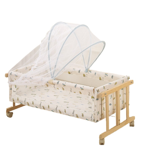 Mosquitera Moderna de Bambú y Madera para <span class=keywords><strong>Cuna</strong></span> de Bebé <span class=keywords><strong>con</strong></span> Repelente de Insectos 400TC, Personalizable para Uso en Verano, para Recién Nacidos - Product Image 2