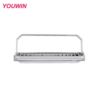 Éclairage de stade YOUWIN YWFLA-200W, 130LM/W, projecteurs LED à lentille PC, super luminosité, IP67, lumière extérieure, aluminium argenté, suspendus