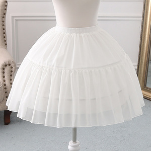 Nuovo <span class=keywords><strong>Sottogonna</strong></span> Regolabile da Donna Stile Lolita, Nero o Bianco, Corto, per Matrimoni, Cosplay, Abiti da Donna e Ragazza - Product Image 3