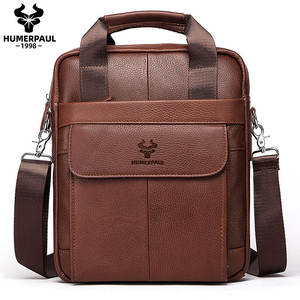 HUMERPAUL Nuova <span class=keywords><strong>Borsa</strong></span> a <span class=keywords><strong>Tracolla</strong></span> da <span class=keywords><strong>Uomo</strong></span> in Vera <span class=keywords><strong>Pelle</strong></span> 100% Economica Borse a Mano di Grande Capacità Borse a <span class=keywords><strong>Tracolla</strong></span> per <span class=keywords><strong>Uomo</strong></span> - Product Image 1