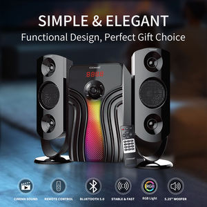 ลำโพงมัลติมีเดียไร้สายบลูทูธ 5.0 ระบบเสียงพกพา 2.1 CH พร้อมวิทยุ USB SD FM - Product Image 2