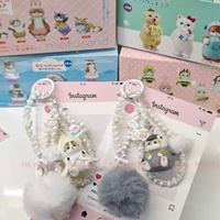 Llaveros Metálicos Personalizados Hechos a Mano de Sanrio, Lindos Accesorios de Peluche para Teléfono Móvil, Varios Colores, Venta al Por Mayor