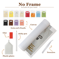Kit de peinture de Noël DIY avec perles, peinture diamant 5D avec perles, décor mural 3D perlé personnalisé multi-tailles