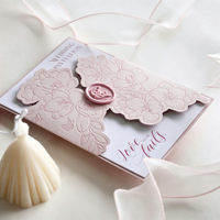 Cartes d'invitation de mariage personnalisées de style français, impression typographique élégante, papier spécial, estampage à chaud, noms et dates personnalisés