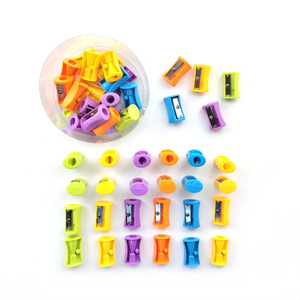Taille-crayon écologique en plastique Kawaii, multicolore, en forme de tasse, petit taille-crayon pour enfants - Product Image 2