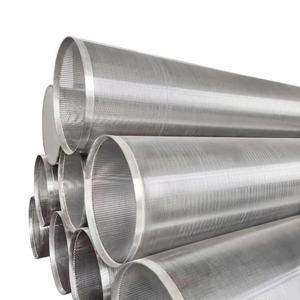 شاشات Johnson أنبوبية أسطوانية من الفولاذ المقاوم للصدأ على شكل حرف V فلاتر شبكية سلكية إسفينية مرشح مربع - Product Image 5