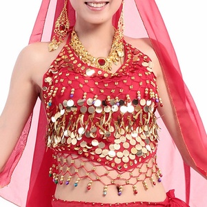 Costume de danse du ventre BestDance, 8 couleurs, haut de soutien-gorge sexy fait à la main avec des paillettes, des perles et des clochettes - Product Image 4