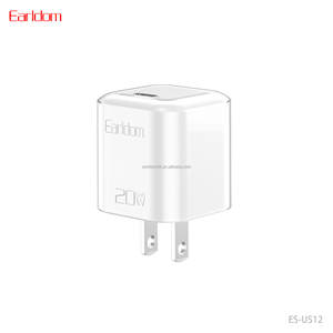 Cargador de Pared USB C Earldom de 20W, Cargador Rápido GaN+ con USB C para iPhone 17/16/15 - Product Image 1