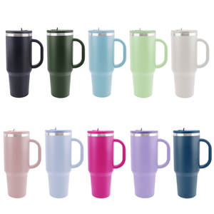 Gobelet populaire en acier inoxydable de 40oz avec paille à rabat thermique 100% tasse de voiture sous vide étanche pour le <span class=keywords><strong>camping</strong></span> - Product Image 1