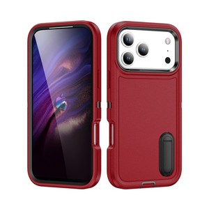 Usine en gros Triple-preuve Double Anti-chute Armure étui de téléphone portable avec support stable pour iPhone 11-17/Samsung/Google/<span class=keywords><strong>MOT</strong></span> G - Product Image 6