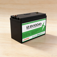 Batterie au lithium fer phosphate à semi-conducteurs personnalisée 12,8 V 100 Ah, 6000 cycles, température de fonctionnement -20~60°C, prix usine solaire Cloud