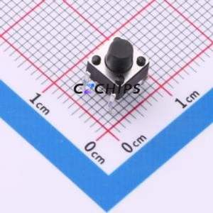SH-6X6X6.5H-CJ Tactile Switch DIP-4P,6x6mm Switch Single Pole Single Throw Round Button 2.5N Through Hole - Product Image 1