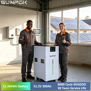 Sunpok ชุดแบตเตอรี่ลิเธียมไอออนพลังงานแสงอาทิตย์แนวตั้ง51.2โวลต์48โวลต์แบตเตอรี่ LiFePO4 300Ah <span class=keywords><strong>10Kw</strong></span> ระบบพลังงานแสงอาทิตย์15Kwh - Product Image 1