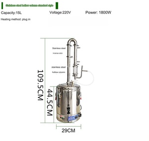 Distillateur d'eau à usage commercial Machine d'extrait d'<span class=keywords><strong>huile</strong></span> essentielle <span class=keywords><strong>de</strong></span> rose Distillateur d'<span class=keywords><strong>huile</strong></span> essentielle <span class=keywords><strong>de</strong></span> romarin - Product Image 6