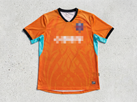 Maillots de football personnalisés, blocs de couleur, broderie du logo de l'équipe sportive, patchwork, maille respirante, maillot de football de club