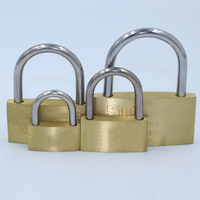 Serrure principale en laiton ultra-mince de 30mm Candado ignifuge robuste de haute sécurité pour porte en cuivre massif petit cadenas