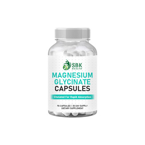 High Quality Magnesium Glycinate Capsules Private Label Vegan Triple Magnesium Supports Calmness Relaxation Support May Boost - Product Image 1