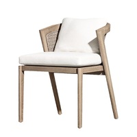 Chaise de salle à manger moderne en teck massif, résistante aux intempéries, avec tressage en corde, idéale pour villa, parc et salon – Vente directe usine