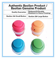 Accessoires pour console de jeux d'arcade de la marque Wanmin, bouton poussoir rond en acrylique de 24 mm/28 mm