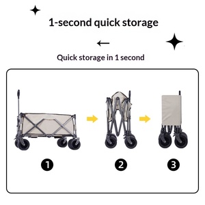 Chariot de <span class=keywords><strong>camping</strong></span> pliable ultra-léger et portable pour l'extérieur, idéal pour le <span class=keywords><strong>camping</strong></span>-<span class=keywords><strong>car</strong></span>, les marchés et les courses - Product Image 4