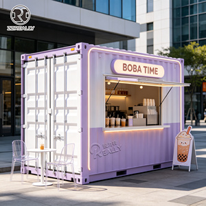 ร้านอาหารคอนเทนเนอร์สมัยใหม่พร้อมเคาน์เตอร์อาหารมืออาชีพ ร้านอาหารเคลื่อนที่ตกแต่งภายในตามสั่ง ร้านอาหารคอนเทนเนอร์ขนส่ง - Product Image 1