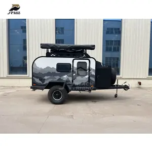 Petite remorque de camping RV 4X4 Off-Road Teardrop Camper Aluminium Off-Road Body Custom Camper Mini Caravan
