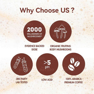 BSTBIO OEM Instant Arabica fungo <span class=keywords><strong>caffè</strong></span> in polvere MCT olio L-teanina con <span class=keywords><strong>caffè</strong></span> ai funghi - Product Image 5