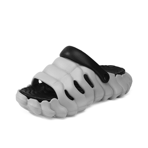 2026 Claquettes Cloud à séchage rapide pour homme, à semelle épaisse, ondulées, souples, antidérapantes, sabots de jardin <span class=keywords><strong>avec</strong></span> sangle de talon pivotante, sandales de <span class=keywords><strong>plage</strong></span> texturées - Product Image 4