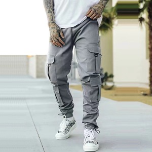 <span class=keywords><strong>Pantalon</strong></span> Cargo <span class=keywords><strong>Homme</strong></span> en Polyester, Meilleures Ventes, Style Sportif, <span class=keywords><strong>Jogging</strong></span>, Mode, Poches, Sweatpants, Logo Personnalisé, Décontracté - Product Image 3