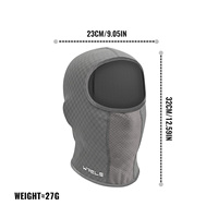 Masque facial WRELS, respirant, anti-transpiration, protection solaire, balaclava, protection UV, masque intégral, séchage rapide, doublure de casque de moto