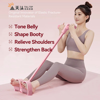 Nuevo Pedal Elástico de 4 Tubos de TPE para Yoga, Ejercicios de Abdomen y Brazos, Resistente al Agua, para Fisioterapia