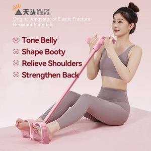 Nuevo Pedal Elástico de 4 Tubos de TPE para Yoga, <span class=keywords><strong>Ejercicios</strong></span> de Abdomen y Brazos, Resistente al Agua, para Fisioterapia - Product Image 6