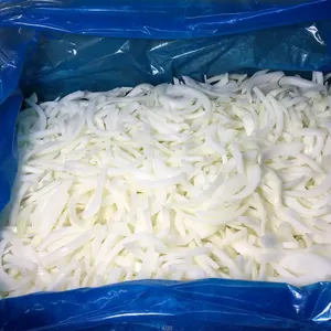 Grosir IQF kantong plastik beku halal Iris sayuran 5-7cm bawang putih beku segar