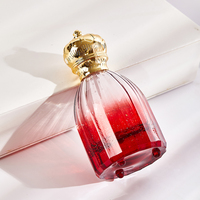 Flacon de parfum en verre de luxe de 50 ml avec logo personnalisé professionnel, estampage à chaud, flacon vide avec bouchon