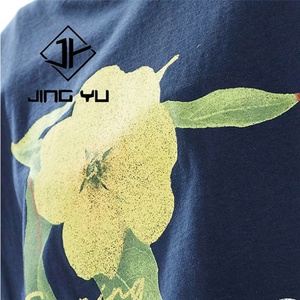 T-shirt décontracté ample pour femme, imprimé plage, personnalisé, col rond, en coton biologique - Product Image 4