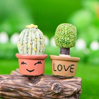 Nouvelle Offre : Ornements en Résine à Dos Plat en Forme de Mini Cactus et Succulentes de Dessin Animé, Petites Plantes en Pot, Pendentifs pour la Fabrication de Bijoux Faits Main