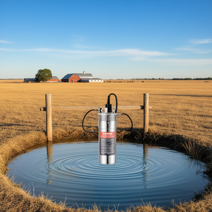 Bomba de Agua Solar Sumergible de 12V CC y 120W para Pozos Profundos, Flujo Máximo de 3.2 GPM, Altura Máxima de 230 pies, para Riego de Granjas, Ranchos y Ganado - Product Image 2