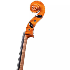 Violonchelo Acústico Profesional de Madera Maciza Hecho a Mano, Tamaños 4/4, 3/4, 1/2, 1/4, 1/8, Tapa de Abeto y Fondo de Arce, Calidad Concierto - Product Image 3