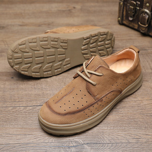 Zapatos Casuales de Alta Gama para Hombre, Formales, con Suela Suave, para Oficina, Impermeables, Ligeros, de Cuero, de Corte Bajo - Product Image 5