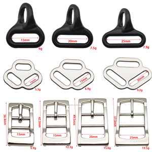 26mm đen kim loại Khóa 15mm hợp kim nối tam giác vòng Carabiner cho thể thao ngoài trời đặc biệt túi PU da Webbing phần - Product Image 1