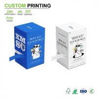 Boîtes en papier blanc imprimées sur mesure pour l'emballage de café en sachet avec ligne de déchirement facile pour l'emballage de boissons instantanées