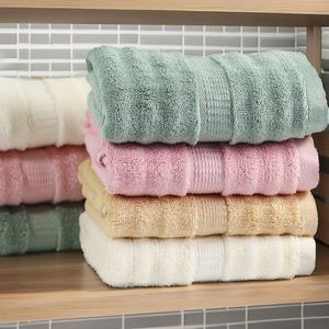 Serviette de visage épaisse en bambou biologique, durable, douce, couleur unie, séchage rapide, pour la maison, les voyages, la gym, le camping, les sports - Product Image 2