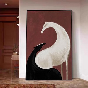 Dafen Village Oil Painting Horse Art Metal <b>Frame</b> Impressionism Style Living Room Sofa Background <b>Wall</b> Decor - Product Image 4