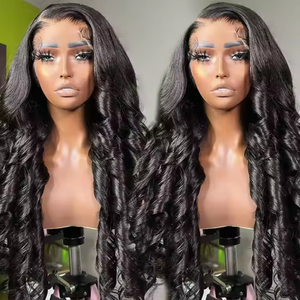 Pelucas delanteras de encaje de cabello humano vietnamita de grado 12A de lujo HD transparente sin pegamento prearrancado desgaste <span class=keywords><strong>huevo</strong></span> hinchable <span class=keywords><strong>pelo</strong></span> crudo rizado - Product Image 5