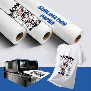 High Quality White Transfer Roll Quick Dry Sublimation Heat Press Paper Clothing for <b>T</b>-Shirts - Product Image 2