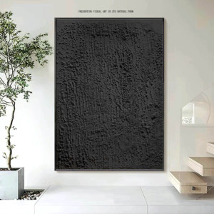 2025 Bán Buôn Tùy Chỉnh Tường Trừu Tượng Nghệ Thuật Wabi Sabi Khách Sạn Tường Nghệ Thuật 100% Handmade 3D Kết Cấu Thạch Cao Sơn - Product Image 2